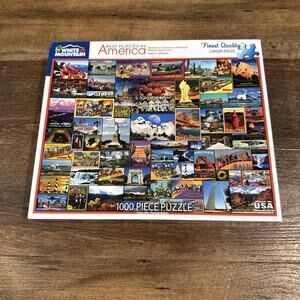 White Mountain "Best Places In America" 1000 Piece Jigsaw Puzzle Complete 1119